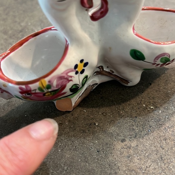 Luneville St Clement France Salt and pepper holders RARE VINTAGE France - Picture 11 of 13